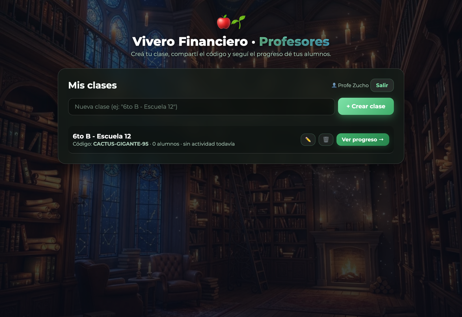 Alta de Clase en Vivero Financiero
