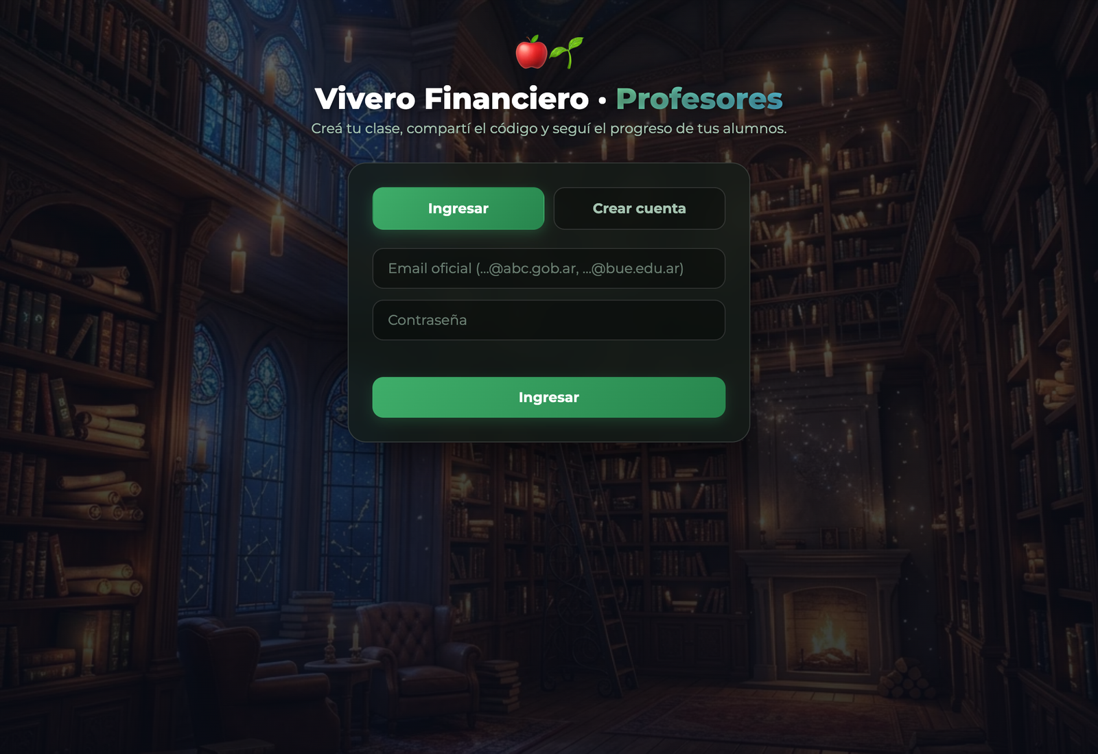 Login Profesores Vivero Financiero